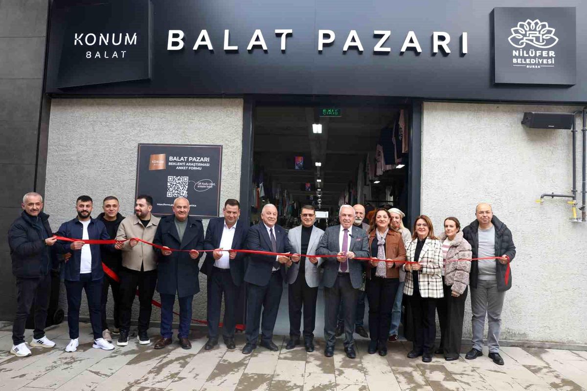 Nilüfer’in 8’inci giyim pazarı Balat’ta açıldı