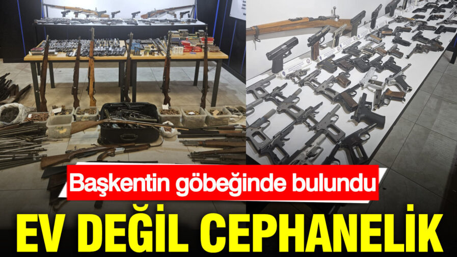Ankara’da Evin İçinde Cephanelik Bulundu