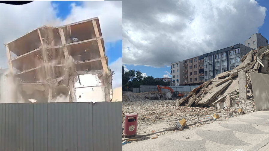Tek Vuruşla Yıkılan 5 Katlı Bina: Kontrolsüz Yapı Sorunları Gözler Önünde