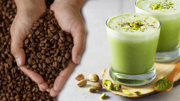 Antep fıstıklı latte için kahvecilere gitmeyin! Yapımı çok kolaymış: Ezme ya da krema yeter